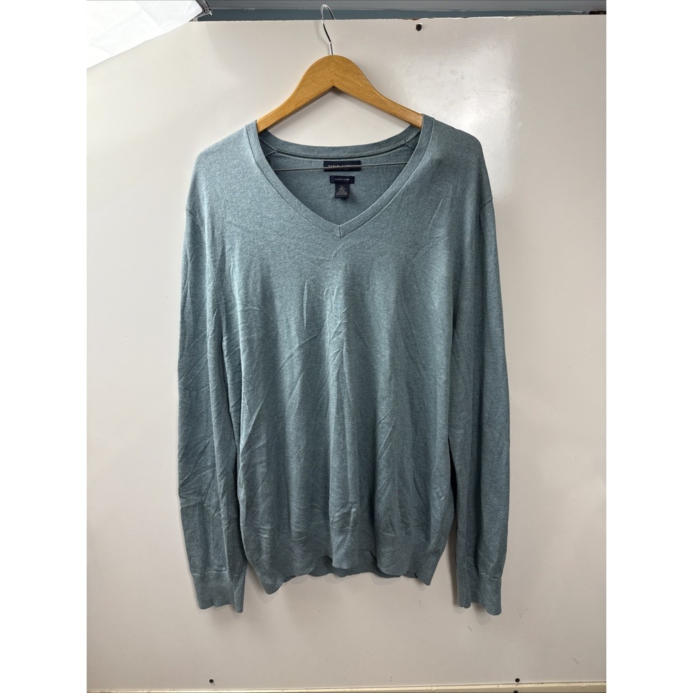 Banana Republic Mens Blue V Neck Cashmere Silk Luxury Blend Xtra Large  Mens